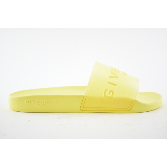 Givenchy Mens Pool Flat Fluo Neon Yellow PVC Rubber Sandal Slide Slip On 43 10 main image 9